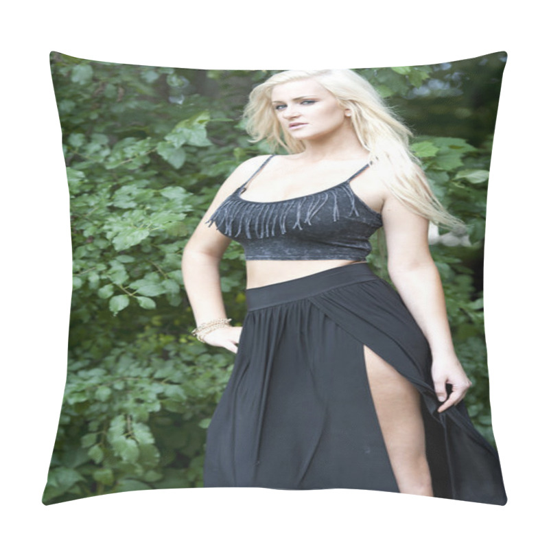 Personality  Gorgeous Blond Model Pillow Covers