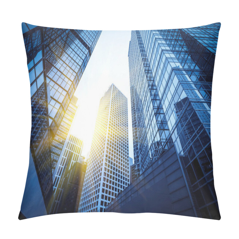 Personality  Urban Architecture Office Of Building Business Distric Pillow Covers