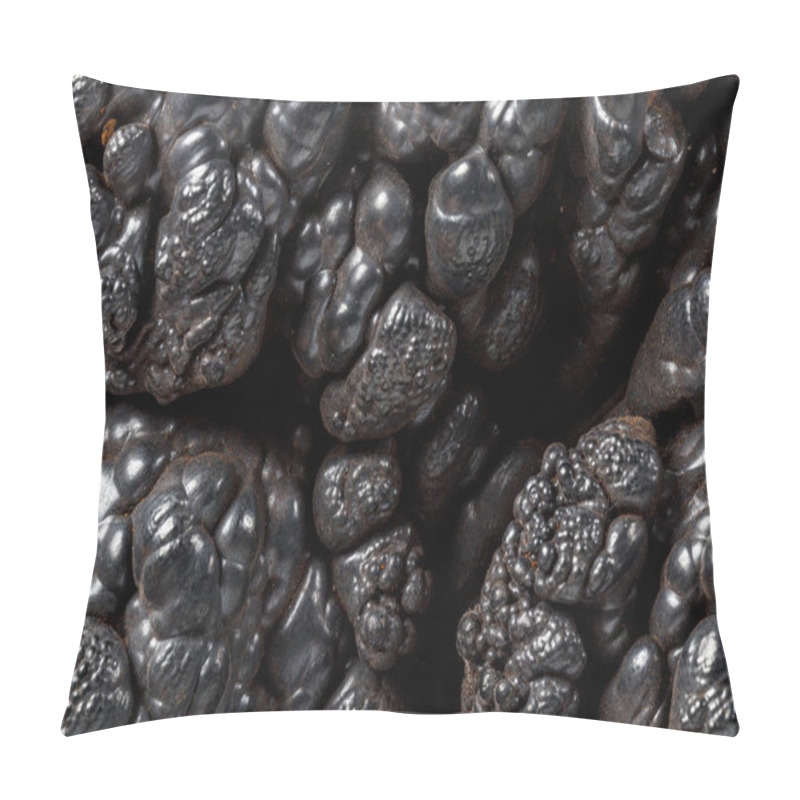 Personality  Macro Mineral Hematite Stone On A White Background Close Up Pillow Covers