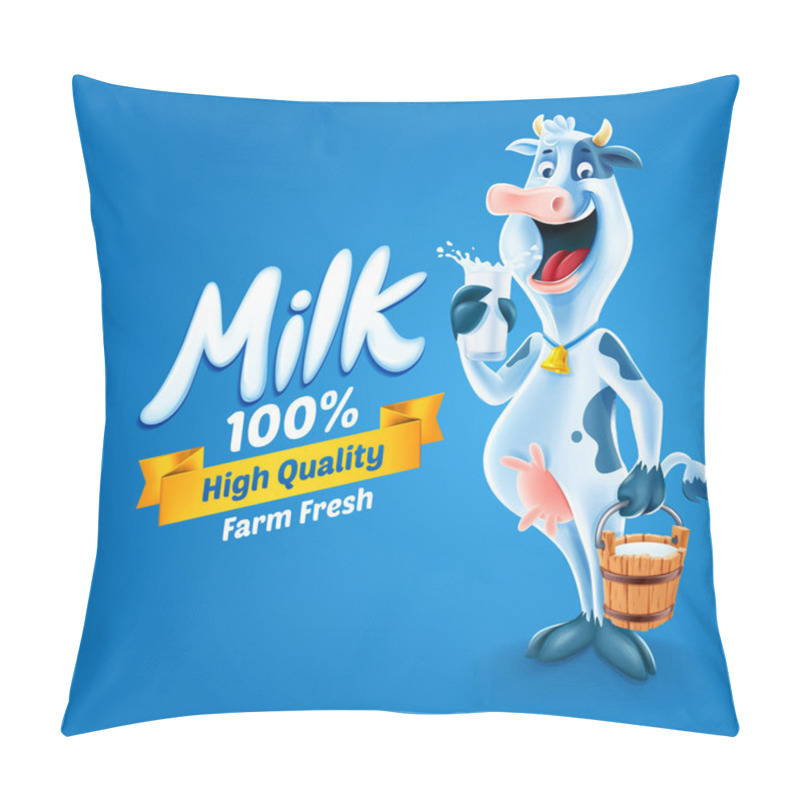 Personality  Milk Frame Graphic Pillow Covers