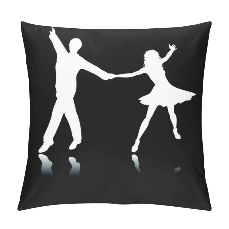 Personality  Silhouette Of A Dancing Man Pillow Covers