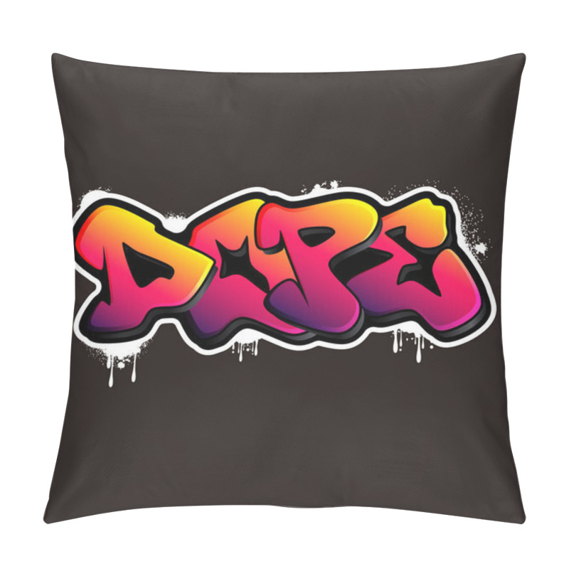 Personality  Simple Graffiti Lettering Typography Art Illustration Pillow Covers