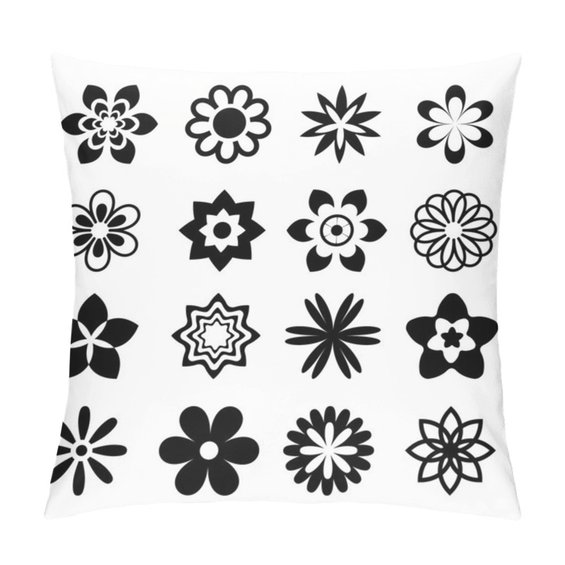 Personality  Flower Icons Pillow Covers