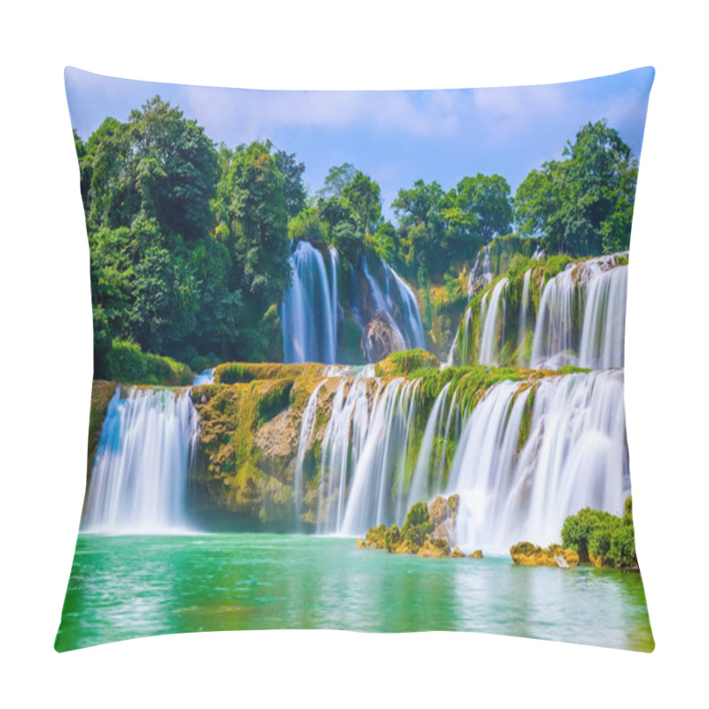 Personality  Waterfall Landscape In China, Asia Pillow Covers