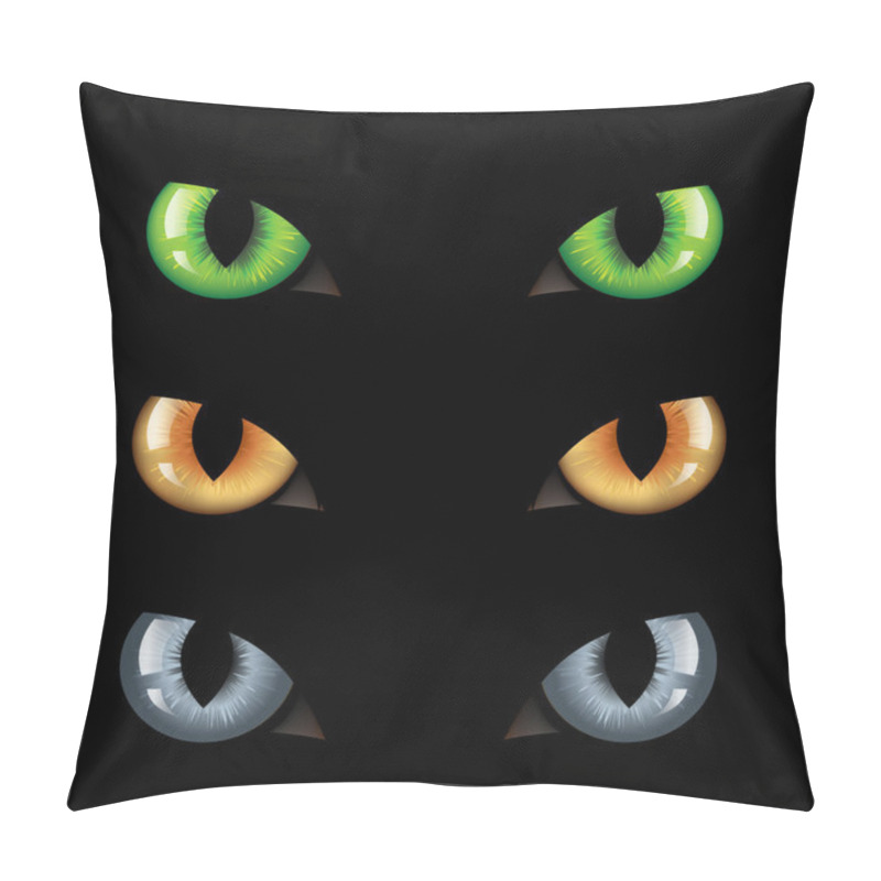 Personality  Cat Eyes N Darkness Pillow Covers