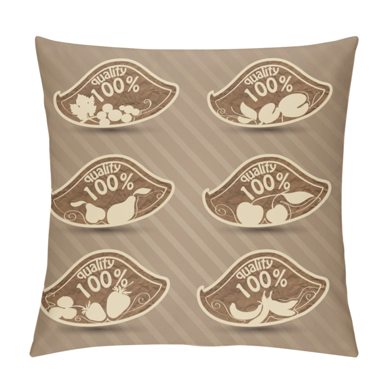 Personality  Vector Set Of Quality Food Pillow Covers