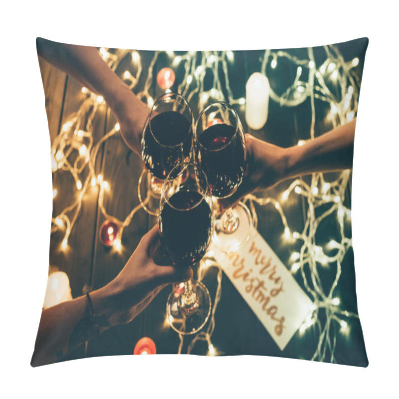 Personality  Group Of People Clinking Wineglasses Pillow Covers