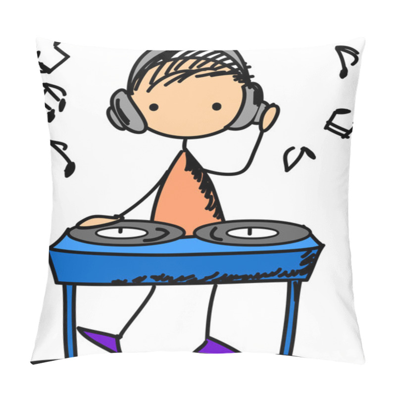 Personality  Music Doodles Pillow Covers