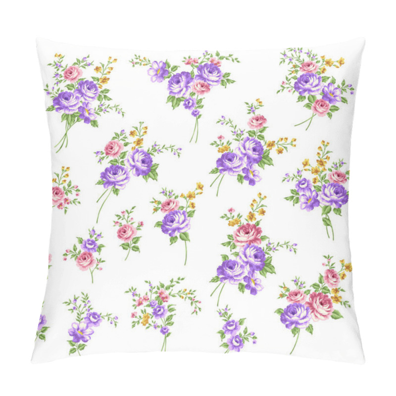 Personality  Beautiful Rose Illustration Material Collection, Pillow Covers