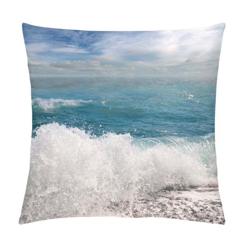 Personality  Beautiful Sea Beach Under The Summer Sunny Sky As A Place To Relax Pillow Covers