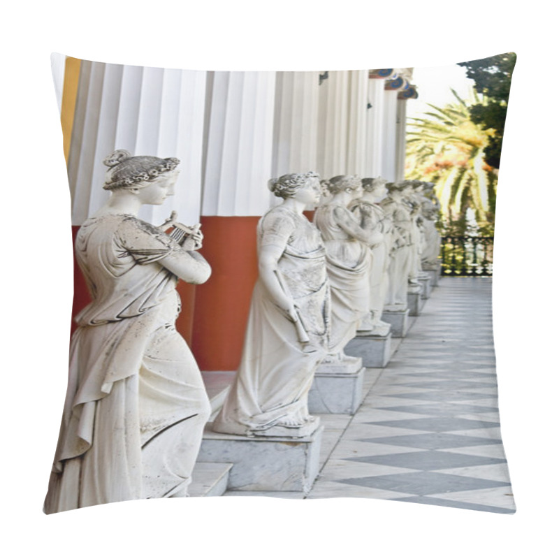 Personality  Achilleion Palace At Corfu Island In Greece Pillow Covers