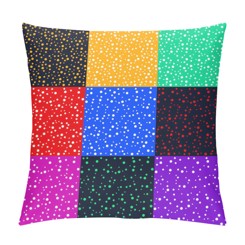 Personality  Seamless Patterns, Polka Dot Set Pillow Covers