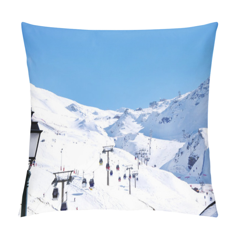 Personality   Ski Resort Of Sierra Nevada In Andalucia,Spain Pillow Covers