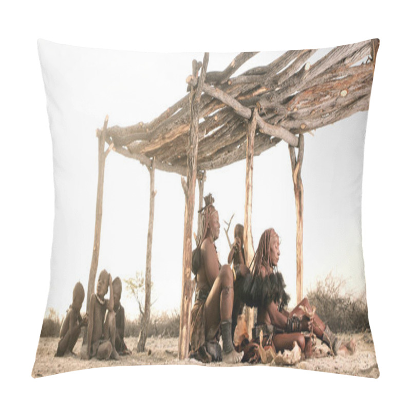 Personality  Gathering Of Himba People  Pillow Covers