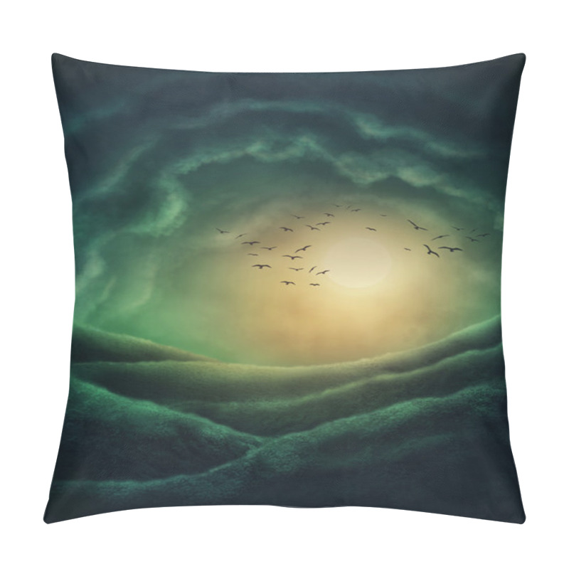 Personality  Dark Landscape With Cloudsh Clouds Pillow Covers