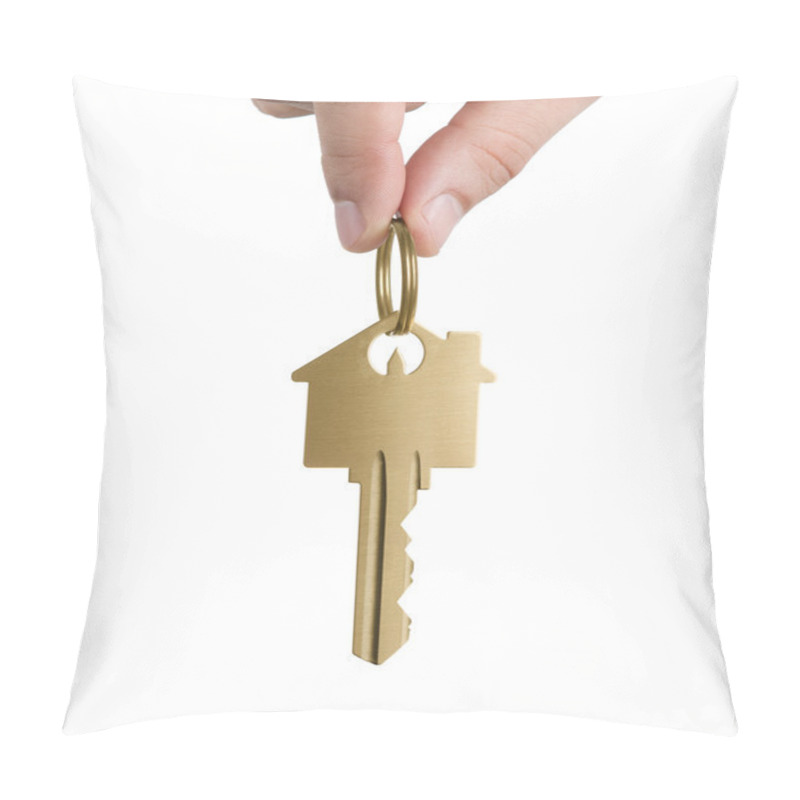 Personality  Human Hand Holding Gold Key Pillow Covers