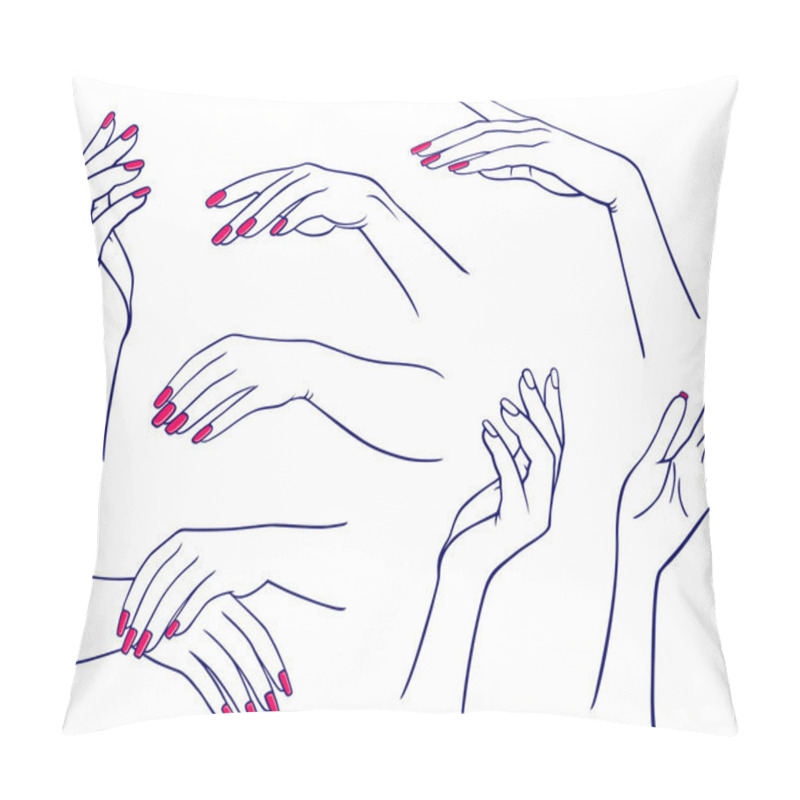 Personality  Woman's Hands Pillow Covers