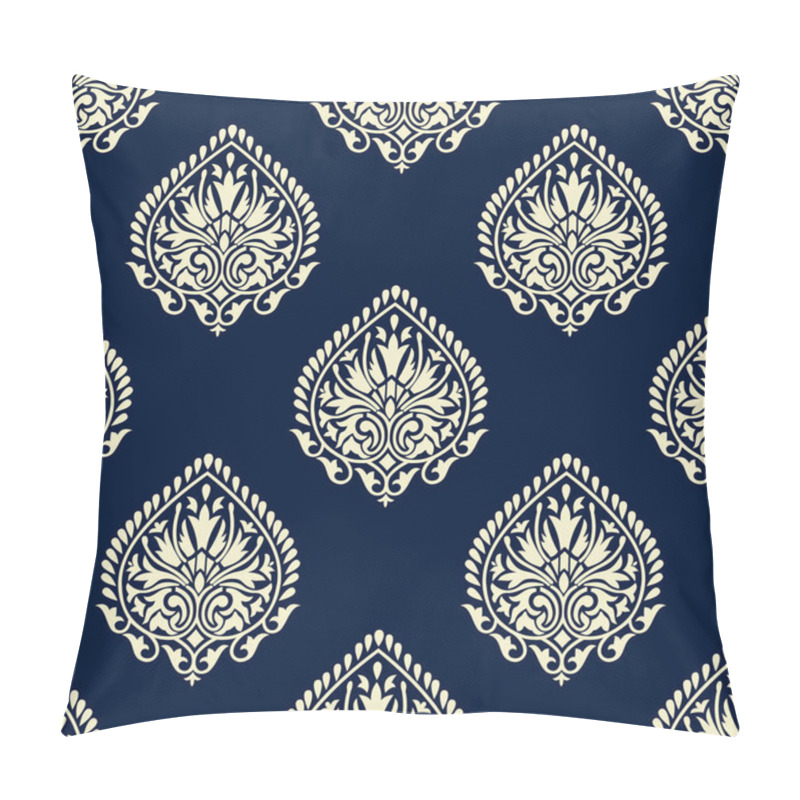 Personality  Seamless Traditional Indian Damask Pattern Pillow Covers