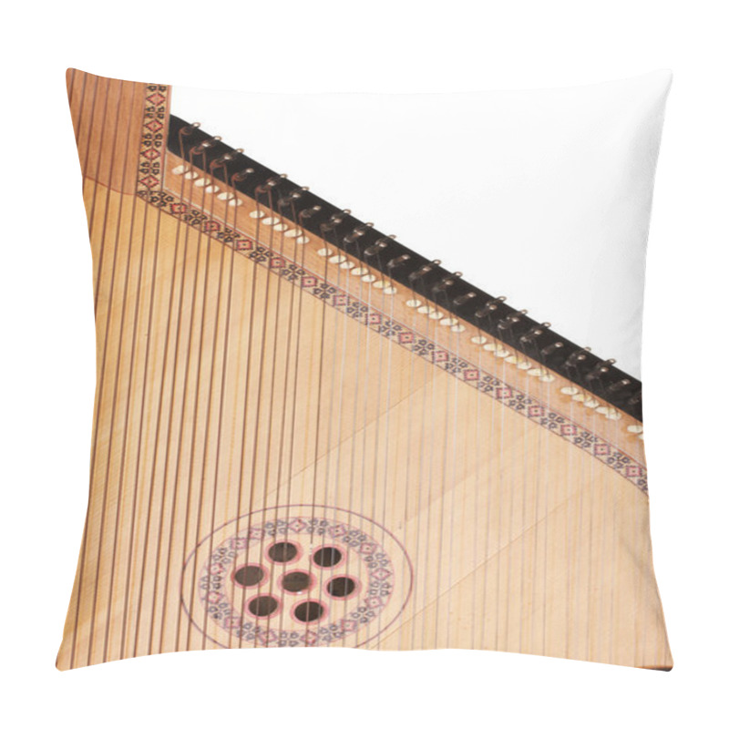 Personality  Retro Bandura- Ukrainian Musical Instrument Close Up, Isolated On White Pillow Covers