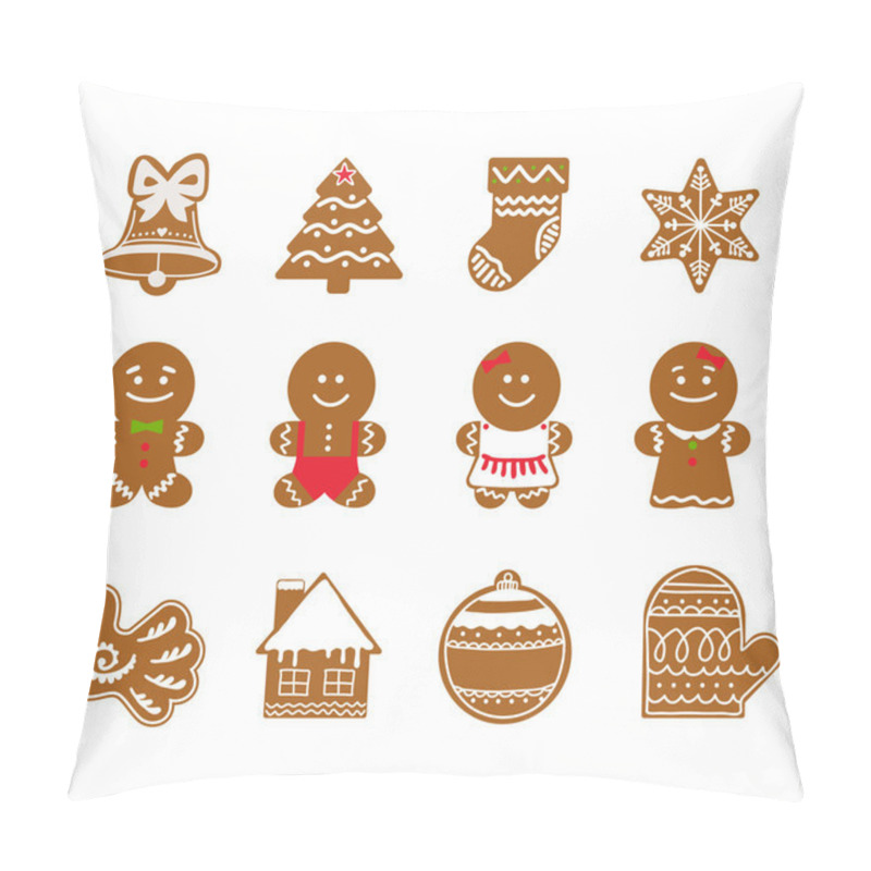 Personality  Christmas Icons Set Pillow Covers