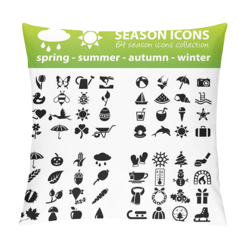 Personality  Season Icons Pillow Covers