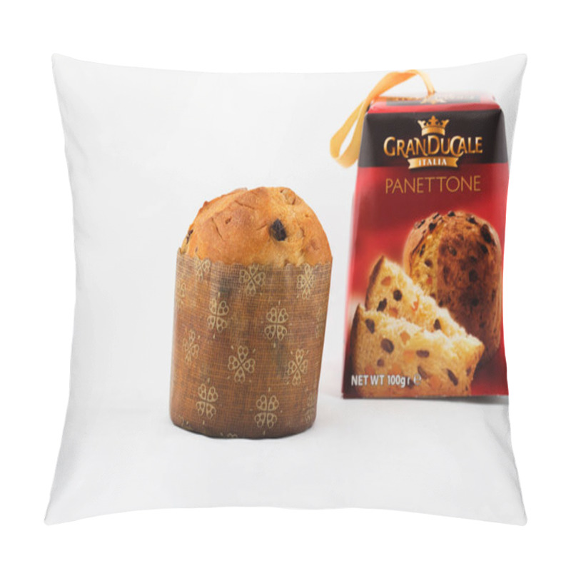 Personality  Traditional Italian Christmas Sweet Cake -panettone- Of Italian  Pillow Covers