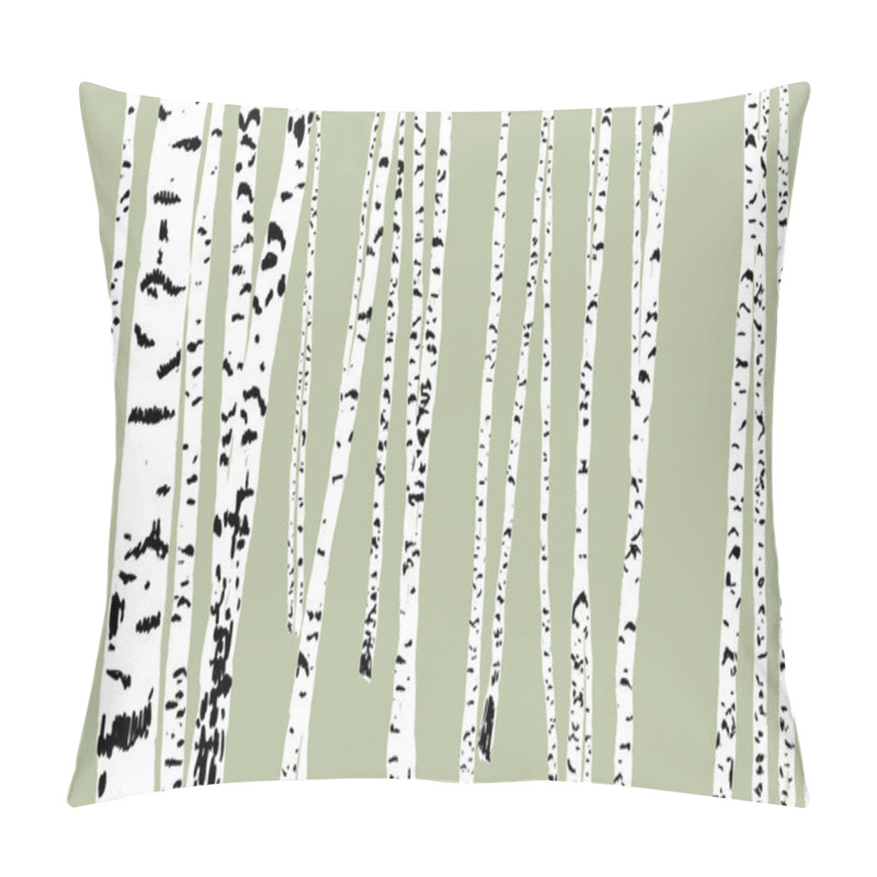 Personality  Trees In Birch Grove Pillow Covers