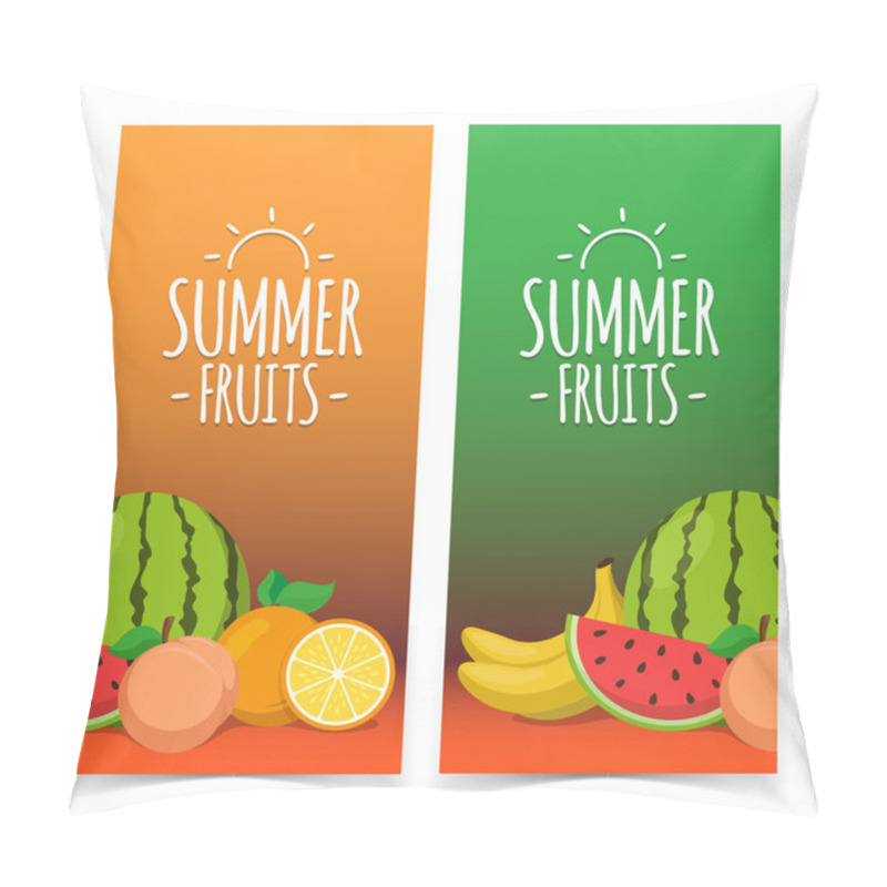 Personality  Tropical Exotic Fruits. Pillow Covers