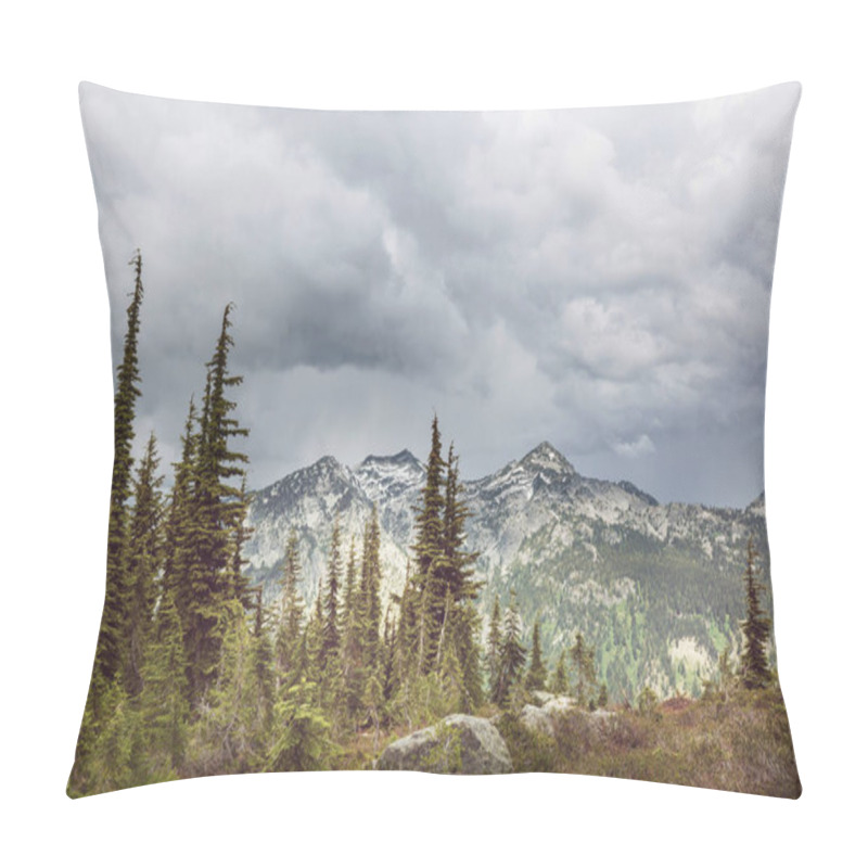 Personality  Beautiful Mountain Peak In  North Cascade Range, Washington / USA Pillow Covers