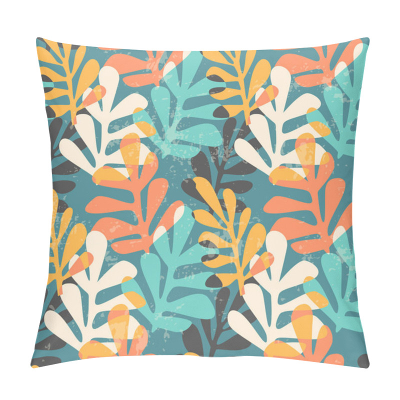 Personality  Abstract Floral Seamless Pattern With Trendy Hand Drawn Textures. Pillow Covers