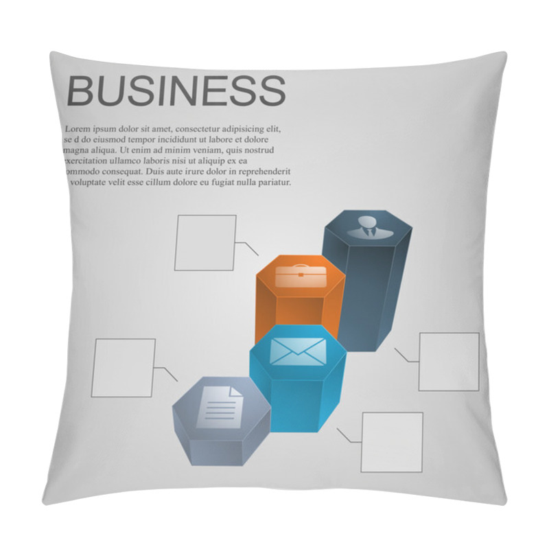 Personality  Business Diagram Vector Illustration   Pillow Covers