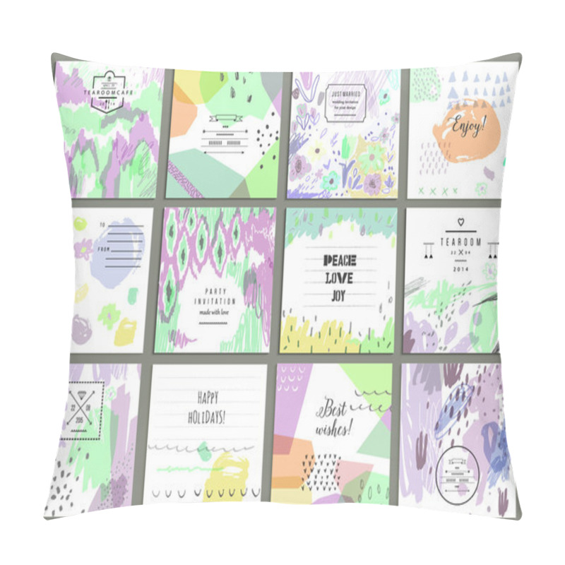 Personality  Set Of 12 Creative Universal Cards Pillow Covers