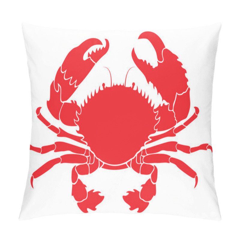 Personality  Red Crab Pillow Covers