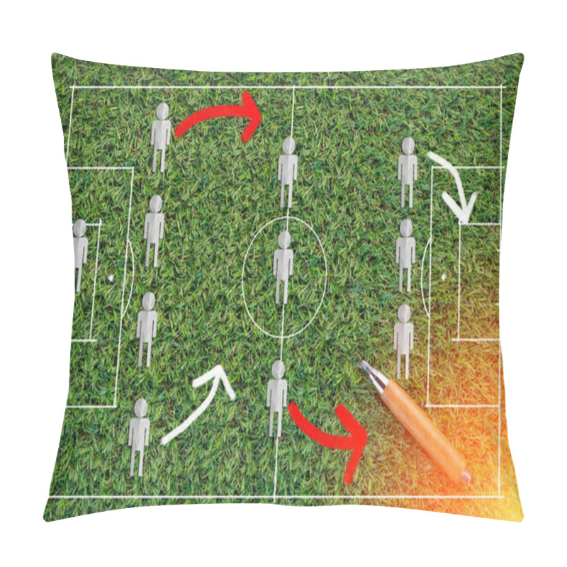 Personality  The Tactic Game Of The Football Stretegy Pillow Covers