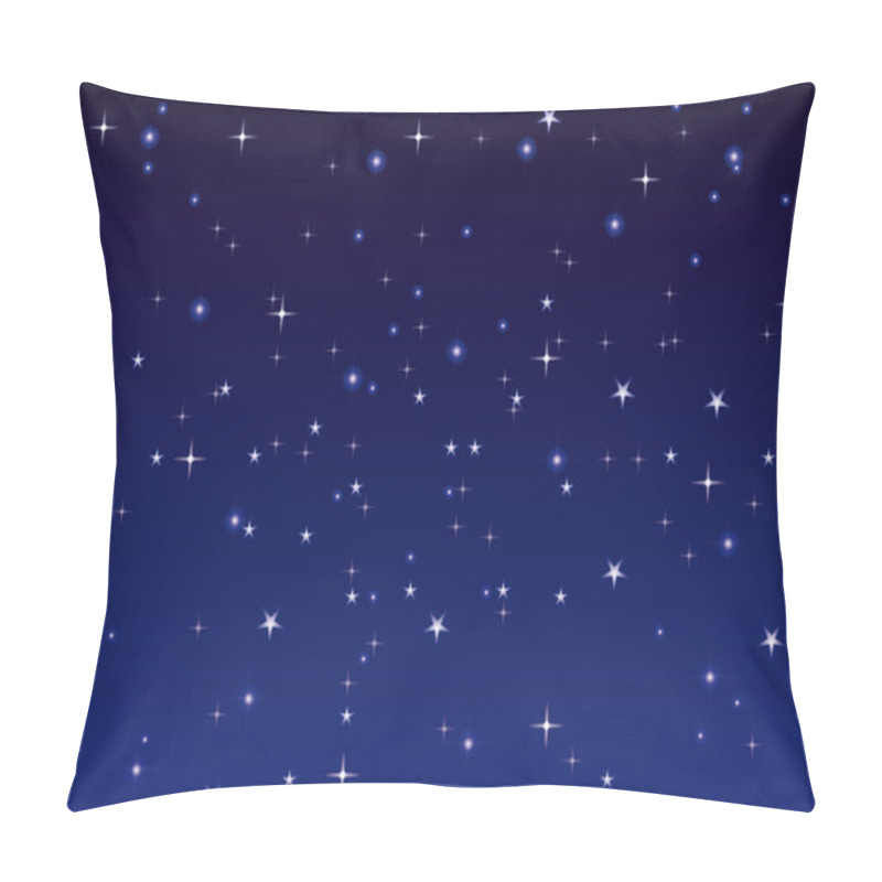 Personality  Starry Night Sky Vector Background  Pillow Covers