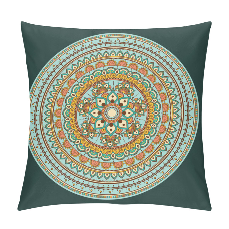 Personality  Mandala Art Pattern Eps Vector Pillow Covers