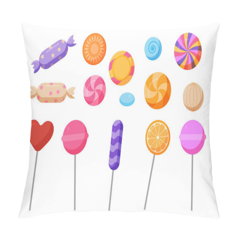 Personality  Sweets And Candies Icon Pillow Covers