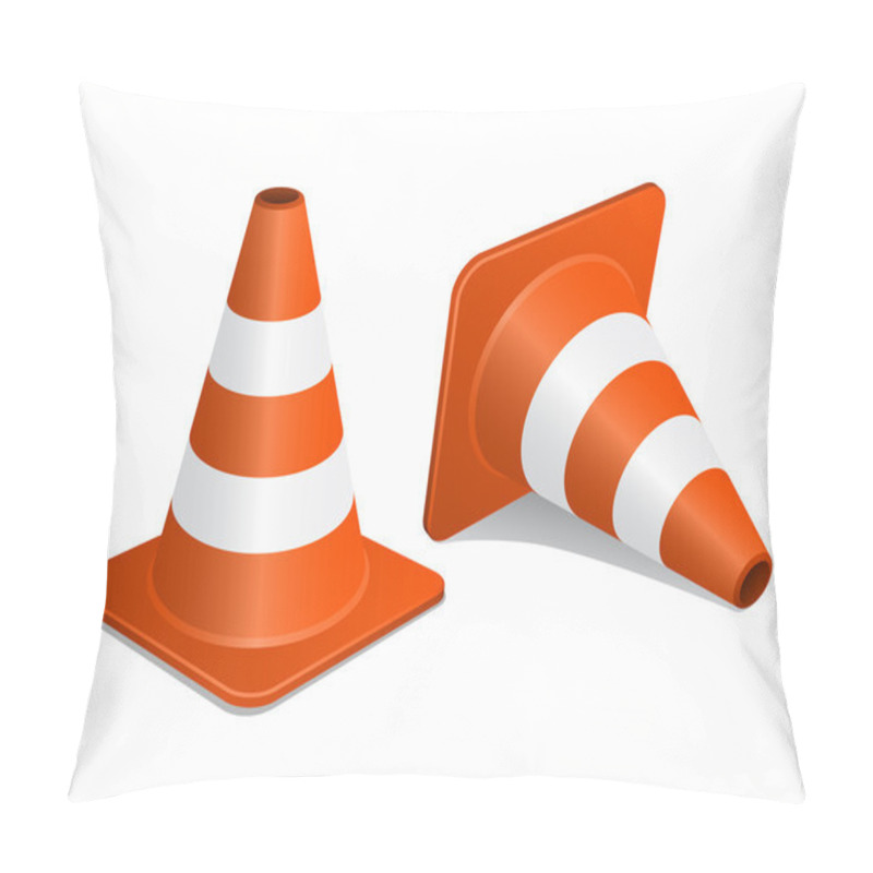 Personality  Traffic Cones With Shadow Pillow Covers