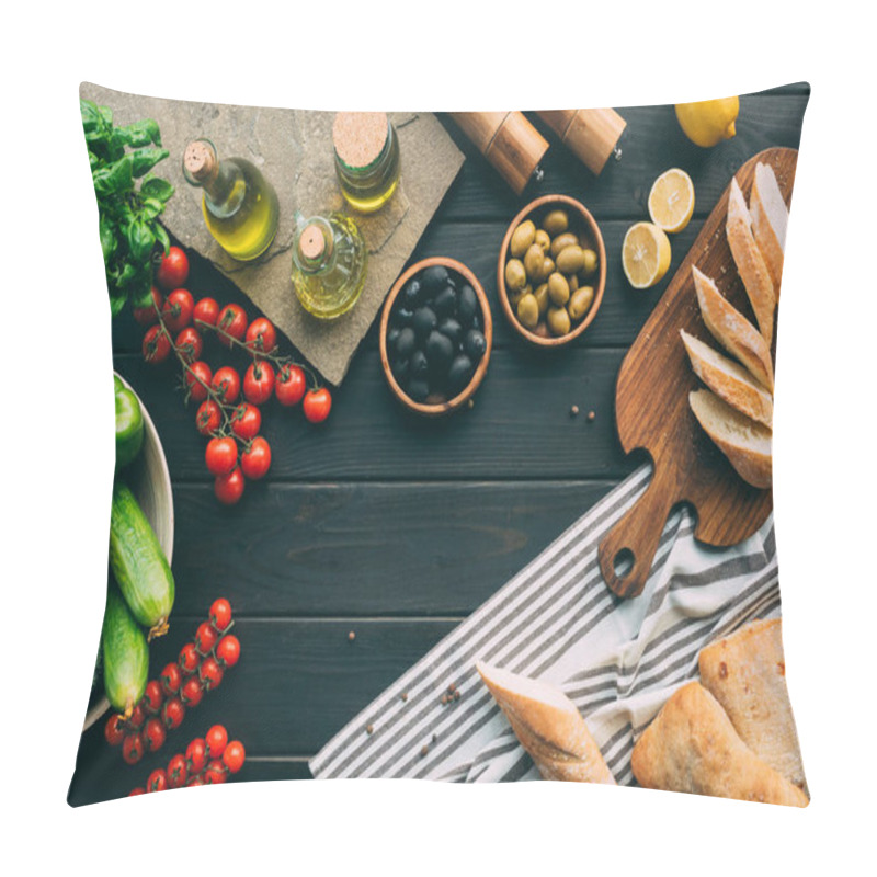 Personality  Vegetables On Table Pillow Covers