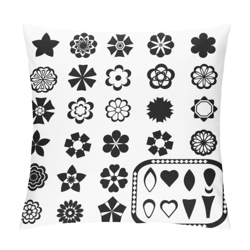 Personality  Flower_set And Elements Pillow Covers