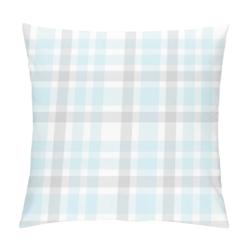 Personality  Sky Blue Plaid, Checkered, Tartan Seamless Pattern Suitable For Fashion Textiles And Graphics Pillow Covers