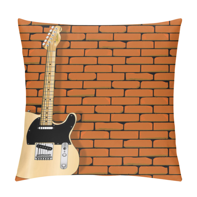 Personality  Rock Guitar Wall Pillow Covers