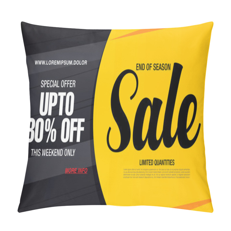 Personality  Sale Banner Template  Pillow Covers