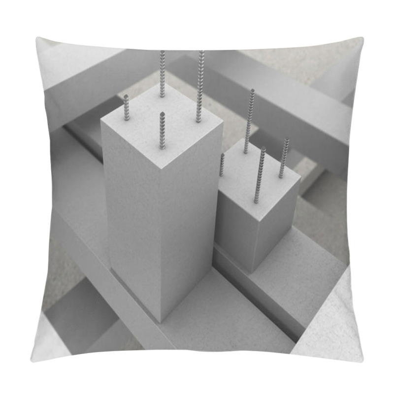 Personality  Reinforced Concrete Blocks Pillow Covers