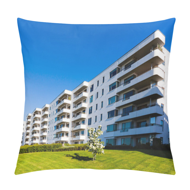 Personality  Contemporary Condominium Building Pillow Covers