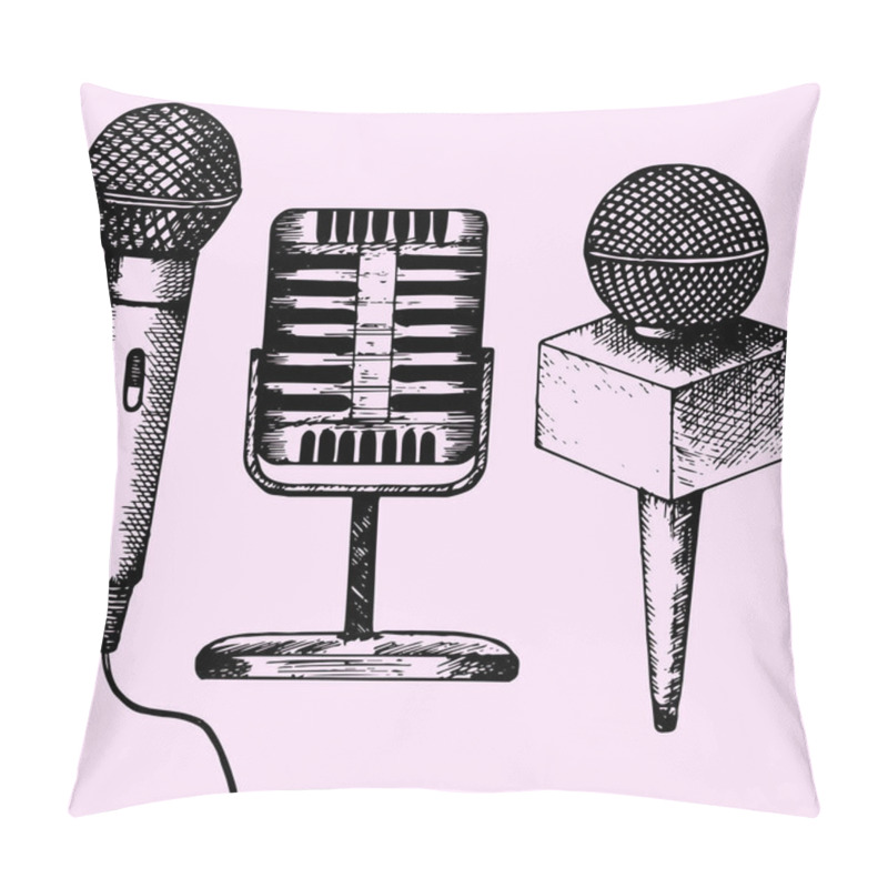 Personality  Set Microphone Karaoke  Pillow Covers