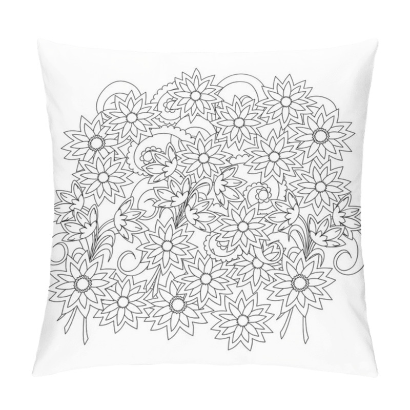 Personality  Floral Folk Composition Pillow Covers