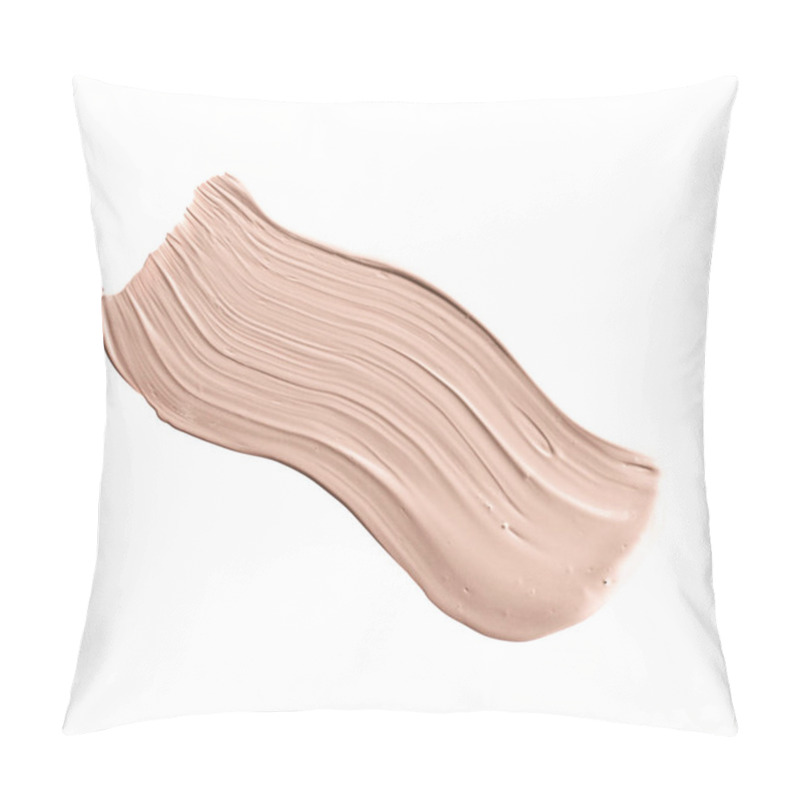 Personality  Make-up Pale Base Foundation Brush Strokes And Smudge Texture Pillow Covers