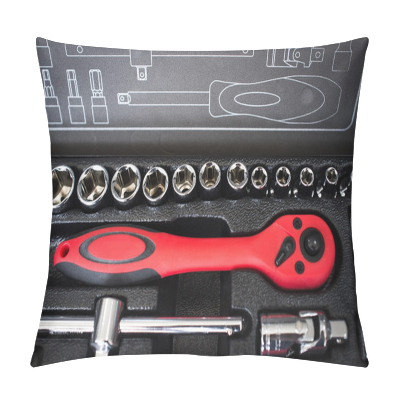 Personality  Set Of Wrench Tools On Box Pillow Covers