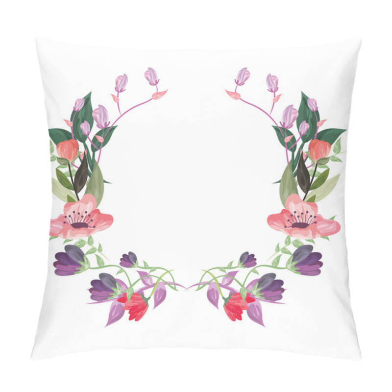 Personality  Flower Frame Icon Pillow Covers